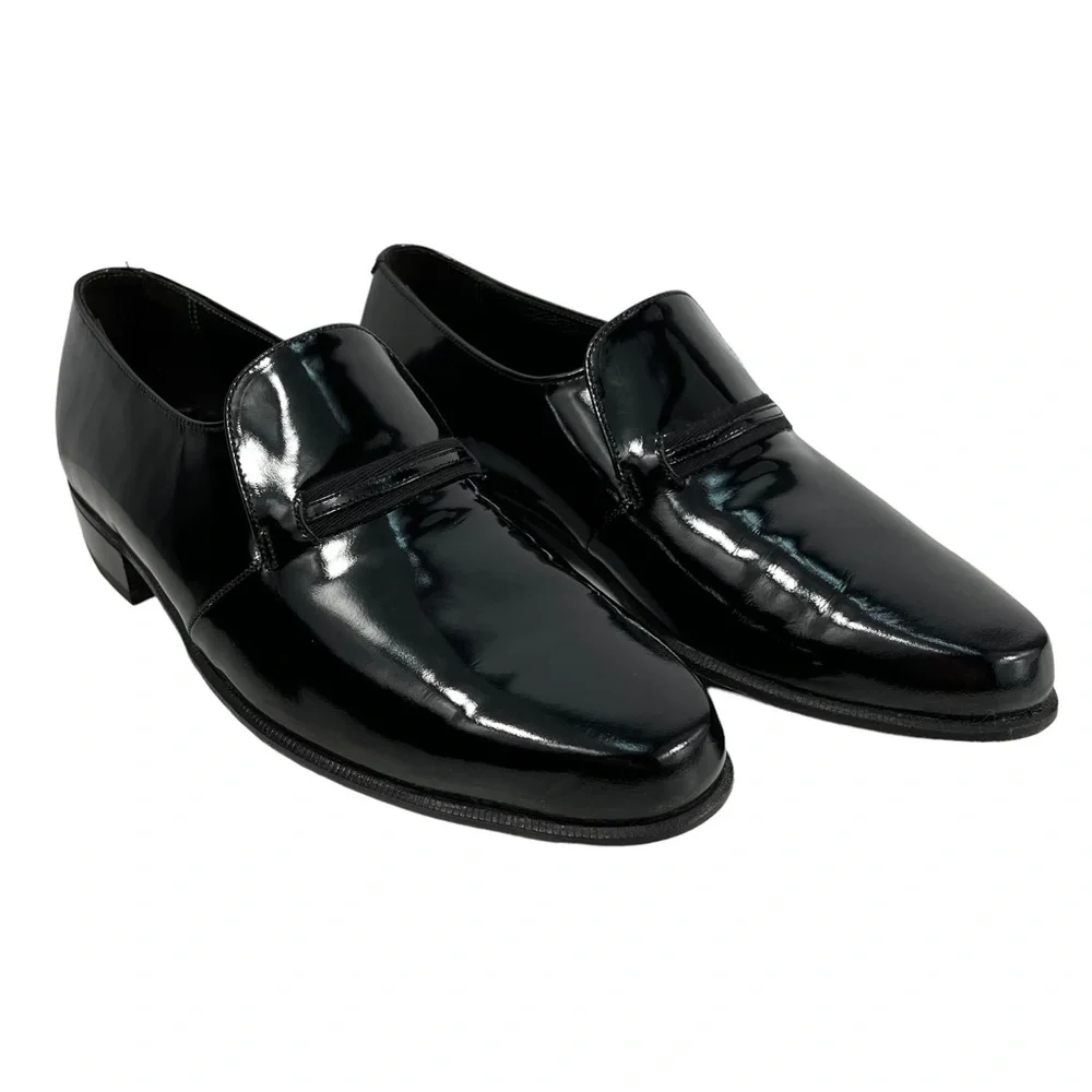 Florsheim Imperial | Men’s 7E | Black Patent Leather Slip On Loafer Shoes‎